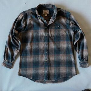 Woolrich Plaid Flannel Shirt 100% Cotton EUC Men’s Size Medium